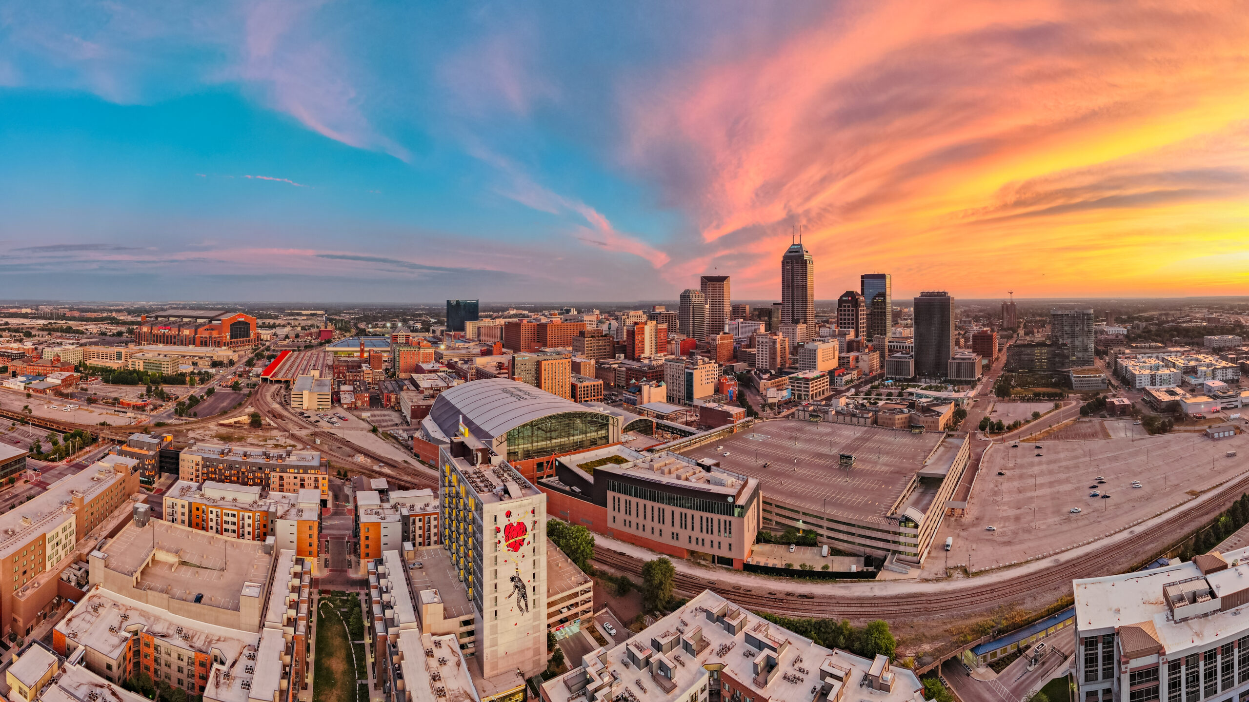 Drone image taken by John Rhorer of Indianapolis Indiana